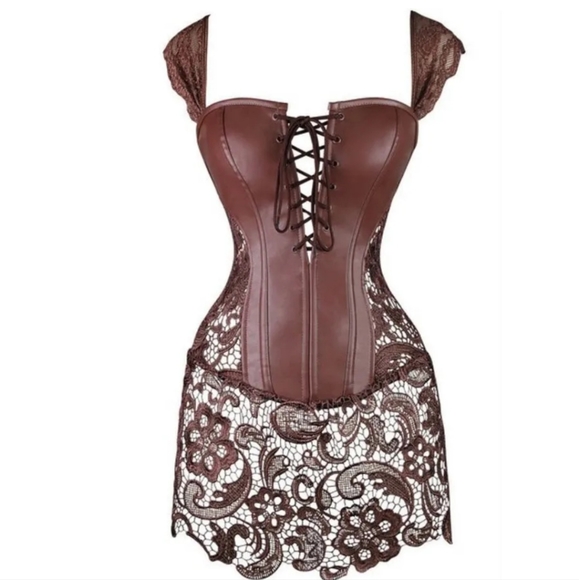 Sienna Brown Steam Punk corset 4x.  Brand new never worn - Picture 9 of 10